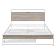Platform Bed Frame With Trundle, USB Ports And Slat Support, No Box Spring Needed - R&R Furniture Gallery (Fountain Valley, CA)
