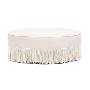 Tassy - Tasseled Round Ottoman