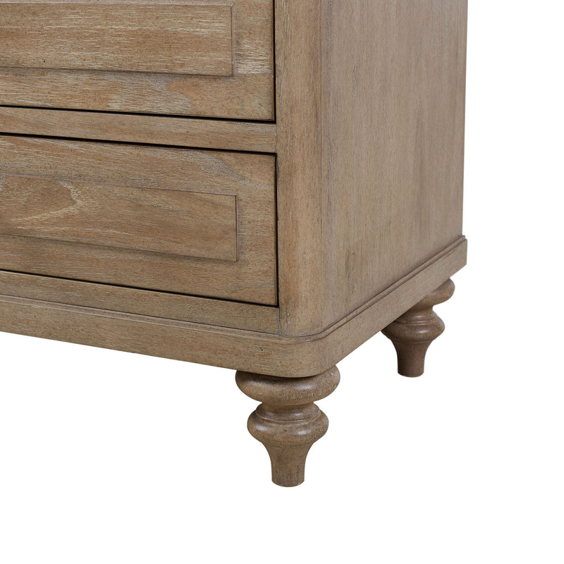 3 Drawer Nightstand - Sand - R&R Furniture Gallery (Fountain Valley, CA)