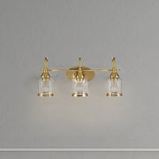 3 Lights Brush Vanity Light - Clear / Gold - R&R Furniture Gallery (Fountain Valley, CA)