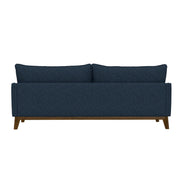Sofa Wide With Attached Legs - Blue - R&R Furniture Gallery (Fountain Valley, CA)