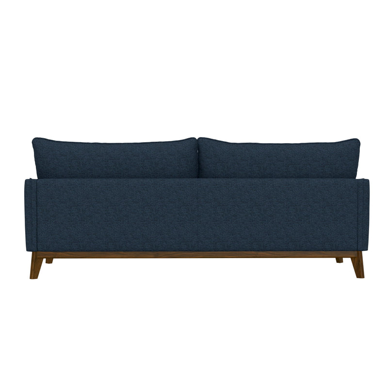 Sofa Wide With Attached Legs - Blue - R&R Furniture Gallery (Fountain Valley, CA)