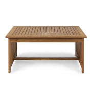 Acacia Wood Rectangular Patio Coffee Table For Outside - R&R Furniture Gallery (Fountain Valley, CA)