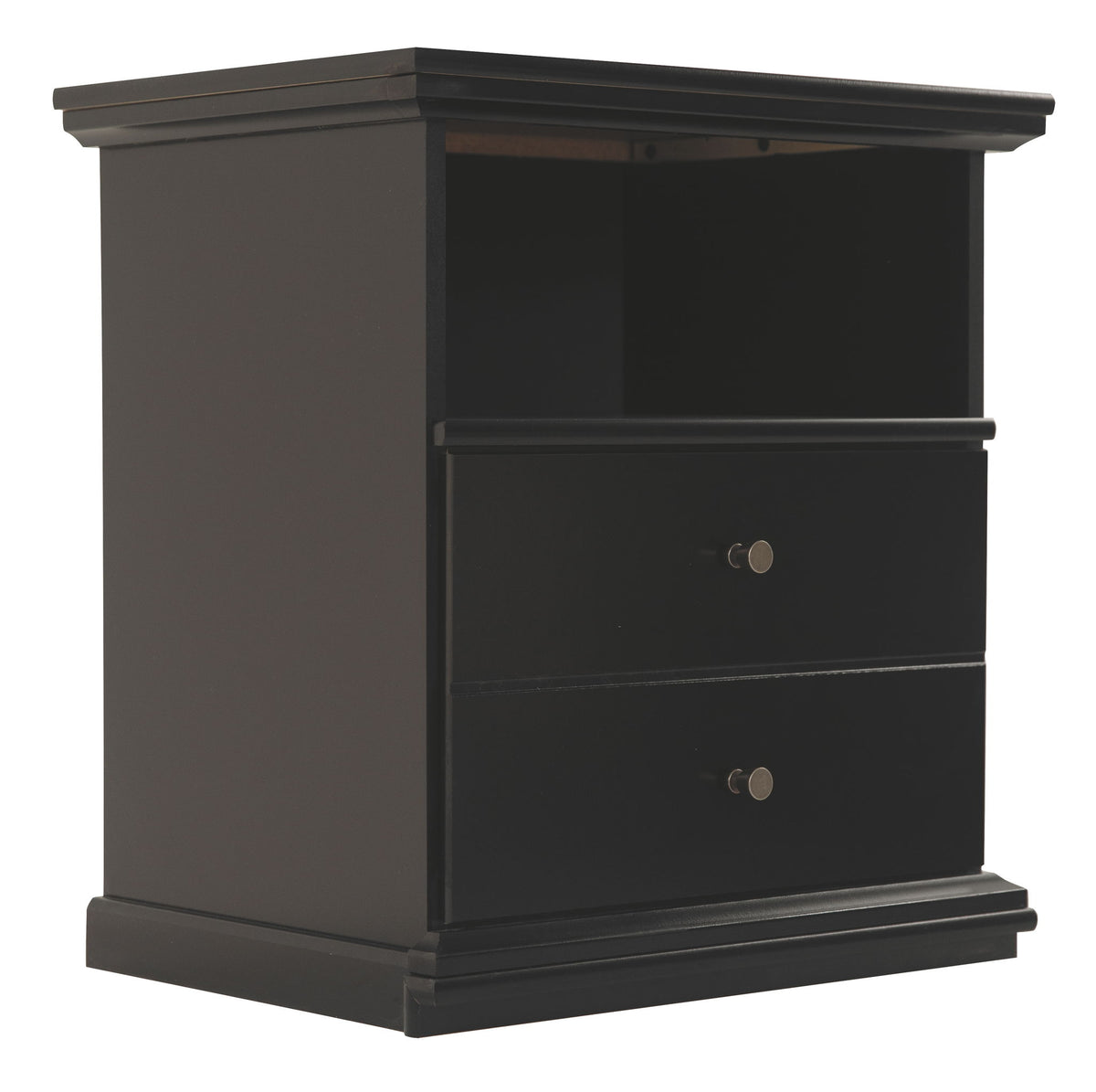 Maribel - One Drawer Night Stand - Black - R&R Furniture Gallery (Fountain Valley, CA)