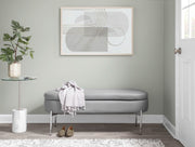 Lumi Source Chloe contemporary glam storage bench with cushioned top and sleek design, ideal for modern interior decor.