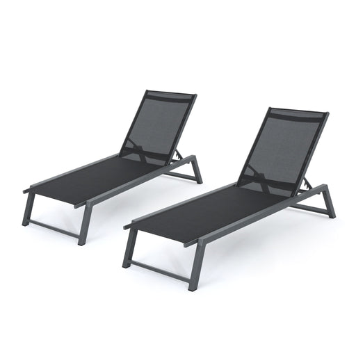 Myers - Modern Chaise Lounge Set With Adjustable Back - R&R Furniture Gallery (Fountain Valley, CA)
