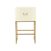 Lisa - Velvet Counter Stool - R&R Furniture Gallery (Fountain Valley, CA)