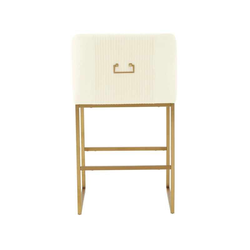Lisa - Velvet Counter Stool - R&R Furniture Gallery (Fountain Valley, CA)