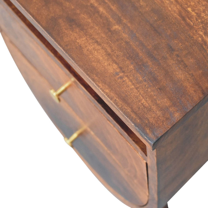 Split - Bedside Table - Chestnut - R&R Furniture Gallery (Fountain Valley, CA)