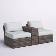 2 Person Wicker Conversation Set With Cushions, Weather Resistant - R&R Furniture Gallery (Fountain Valley, CA)