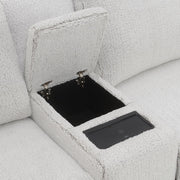 Tarrance - Modular Console With Wireless Charging & USB - Gray - R&R Furniture Gallery (Fountain Valley, CA)