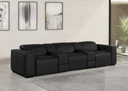 1224 - 5-Piece Modular Power Reclining Sofa In With 3 Power Recliners & Power Headrests - R&R Furniture Gallery (Fountain Valley, CA)