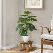 Artificial Monstera plant by 8th Street with lush green leaves in a decorative pot, perfect for home or office decor.