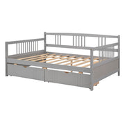 Modern Daybed from DreamHaus with built-in storage, featuring a sleek design and sturdy frame for versatile bedroom use.