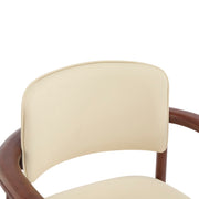 Dining Room Chairs, Ideal For Home & Kitchen (Set of 2) - Beige / Dark Walnut - R&R Furniture Gallery (Fountain Valley, CA)