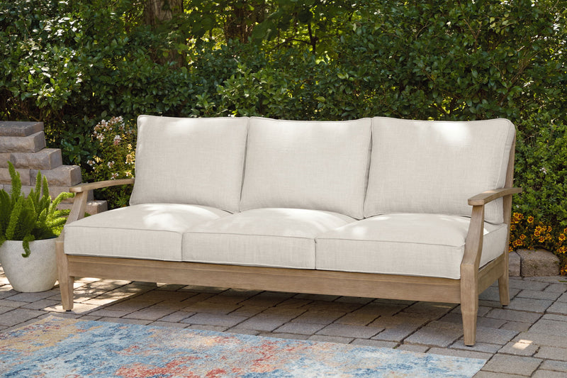 Carter Hall - Sofa With Cushion - Beige - R&R Furniture Gallery (Fountain Valley, CA)