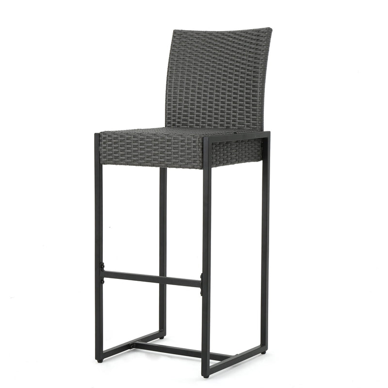 Outdoor Barstool With Hand Crafted Details (Set of 2) - R&R Furniture Gallery (Fountain Valley, CA)