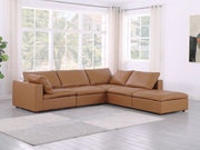 1100 - 5-Piece 4-Seat Sectional (Top-Grain Italian Leather) - R&R Furniture Gallery (Fountain Valley, CA)