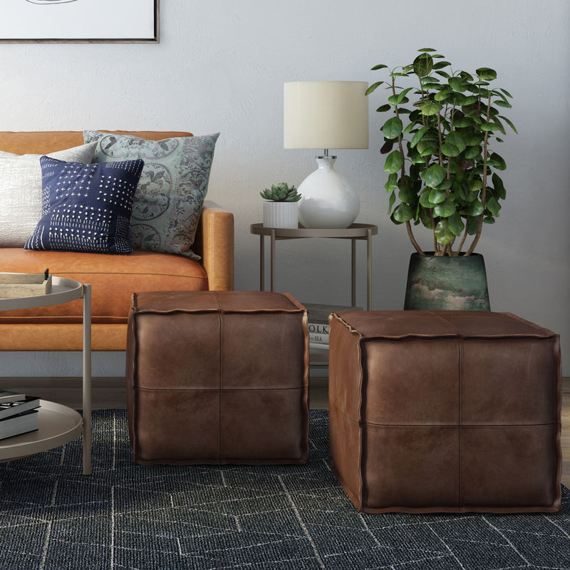 Brody - Versatile Square Pouf - R&R Furniture Gallery (Fountain Valley, CA)