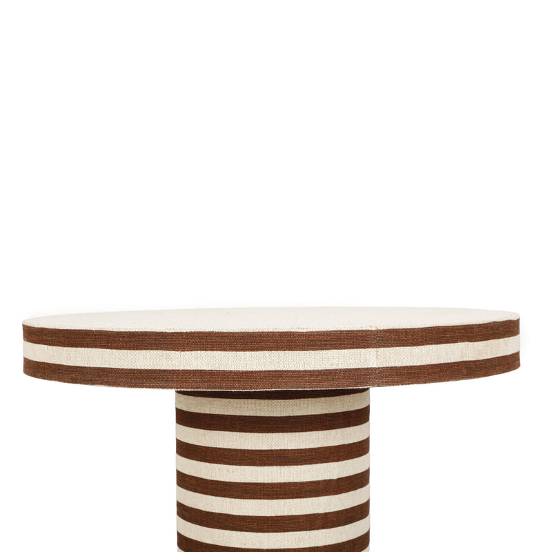 Lyra - Striped Cotton Jute Contract-Grade Table - R&R Furniture Gallery (Fountain Valley, CA)