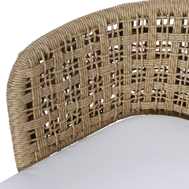 Keith - Outdoor Dining Chair (Set of 2) - Natural And Ivory