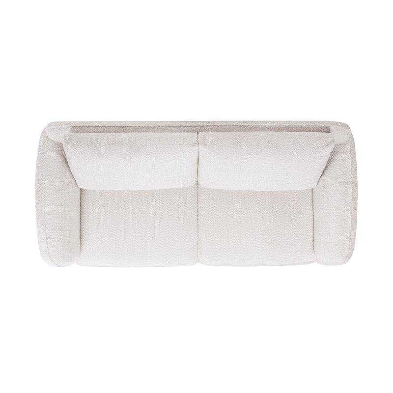 Sharon - Puffy Arm Sofa - Alpaca Off-White - R&R Furniture Gallery (Fountain Valley, CA)