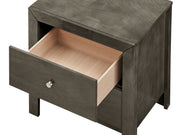 Glory Furniture accent nightstand with drawers, featuring a charming design and wooden finish, ideal for bedroom storage.
