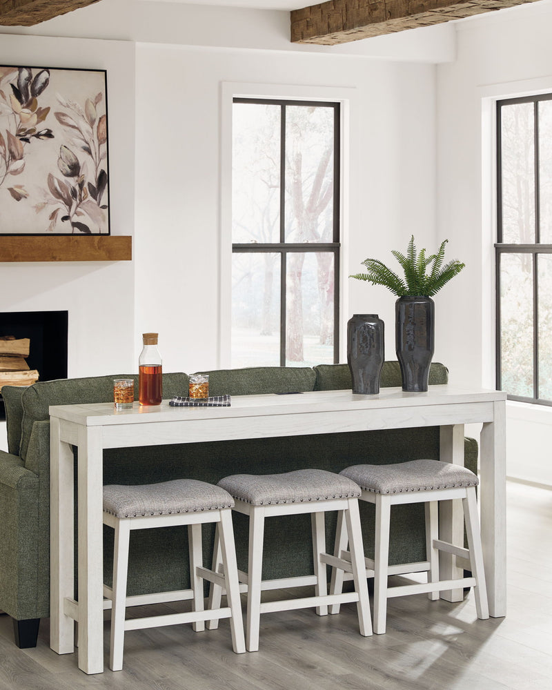 Robbinsdale - Rectangular Dining Room Counter Table Set (Set of 4) - Antique White - R&R Furniture Gallery (Fountain Valley, CA)