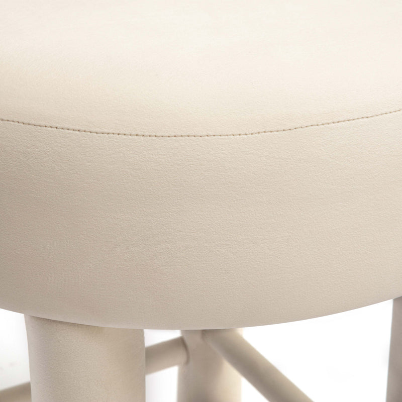 Carmel - Velvet Counter Stool - Cream - R&R Furniture Gallery (Fountain Valley, CA)