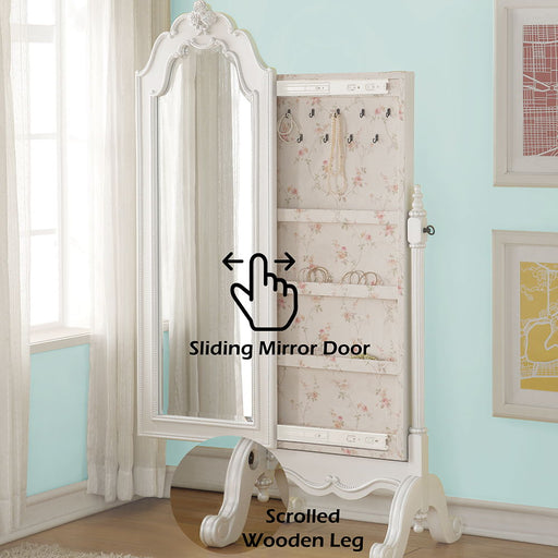 Edalene - Jewelry Armoire - Pearl White - R&R Furniture Gallery (Fountain Valley, CA)
