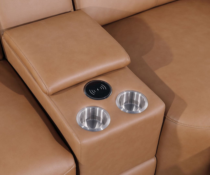 1224 - 7-Piece Modular Power Reclining Sofa, Loveseat & Chair Set In With 6 Power Recliners & Power Headrests