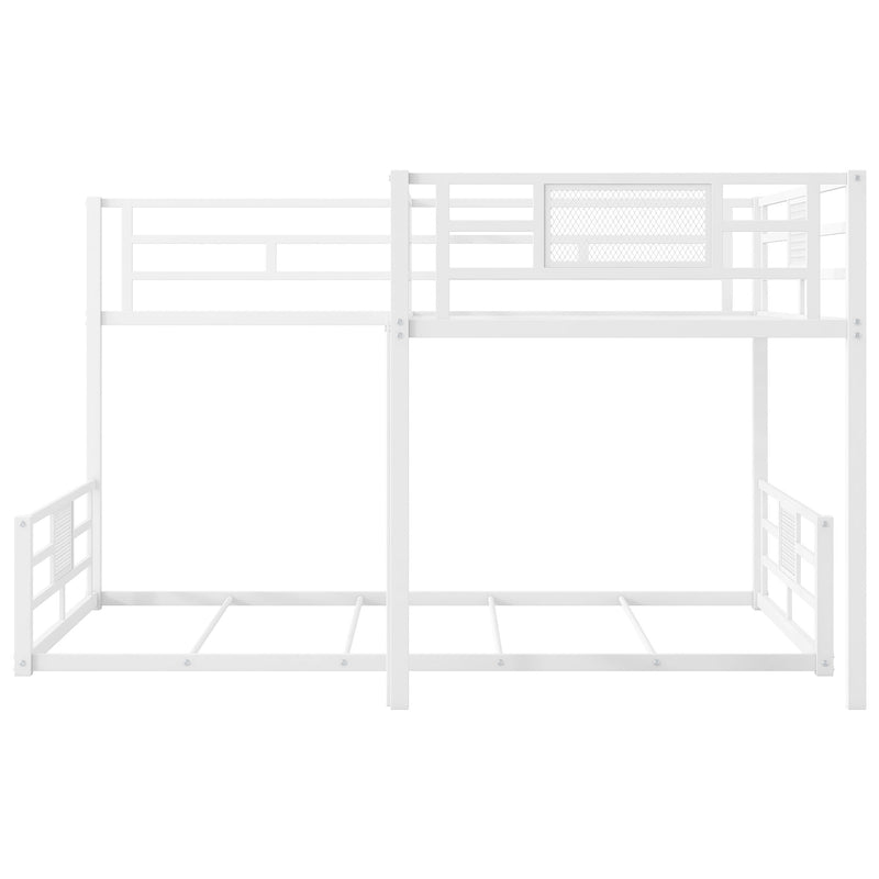 Dreamland L-shaped bunk bed with safety features, featuring sturdy wooden frame and twin-sized beds for kids' bedroom.