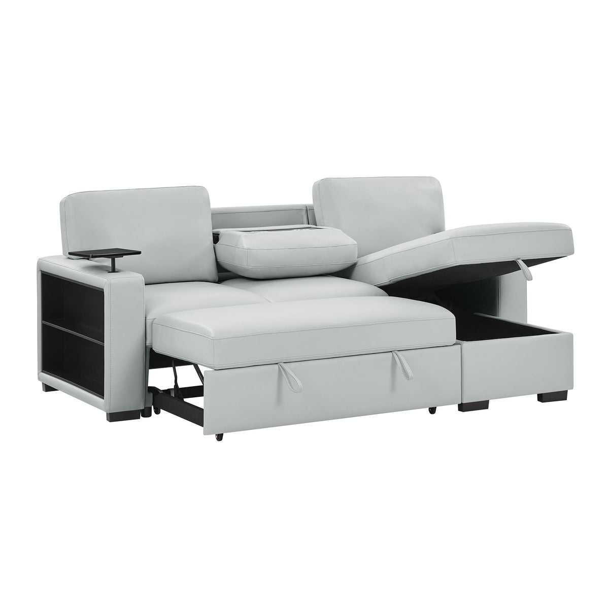 Tracey - Sofabed With Pullout - Silver