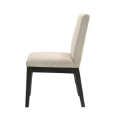 Froja - Side Chair (Set of 2) - Beige Fabric & Black - R&R Furniture Gallery (Fountain Valley, CA)