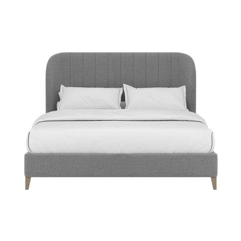 Dante King Wide Channel Uph Bed-Slate