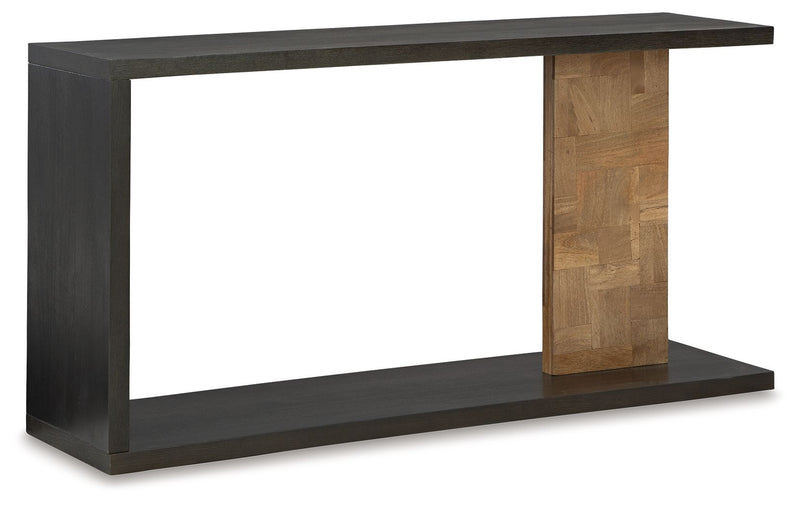 Camlett - Console Sofa Table - Brown - R&R Furniture Gallery (Fountain Valley, CA)