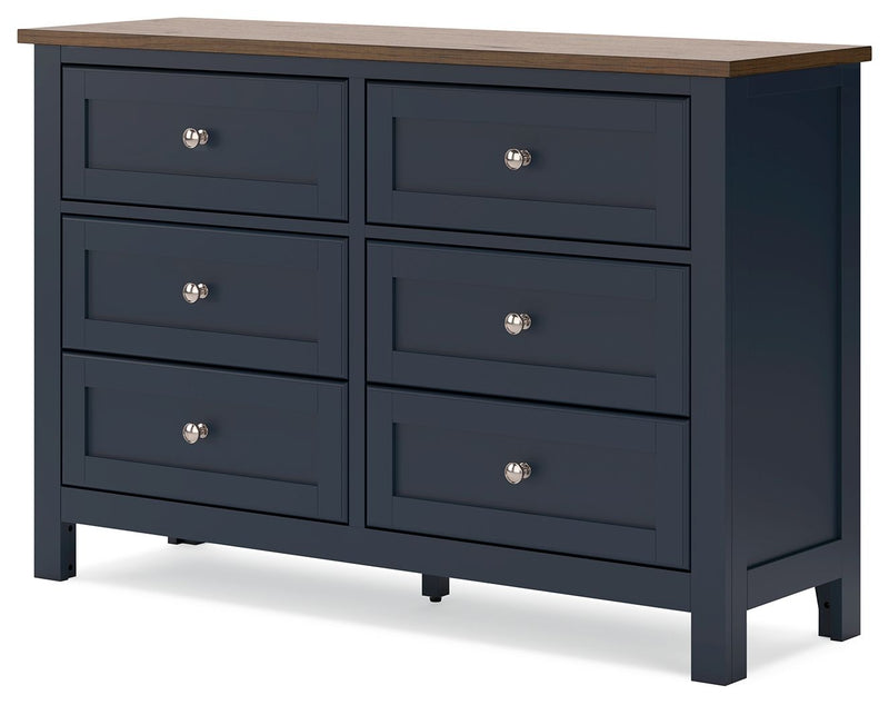 Landocken - Dresser - Brown / Blue - R&R Furniture Gallery (Fountain Valley, CA)