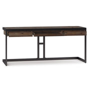 Erina - Large Desk - Rustic Natural Aged Brown - R&R Furniture Gallery (Fountain Valley, CA)