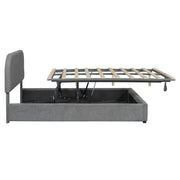 Upholstered Platform Bed With Hydraulic Storage System - R&R Furniture Gallery (Fountain Valley, CA)
