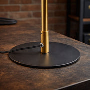 Dimond - LED Table Lamp With On / Off Switch Round Base - Black / Gold - R&R Furniture Gallery (Fountain Valley, CA)