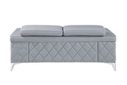 1140 - Top Grain Italian Leather Loveseat - R&R Furniture Gallery (Fountain Valley, CA)