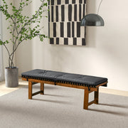 Lucia - Bench - Black - R&R Furniture Gallery (Fountain Valley, CA)