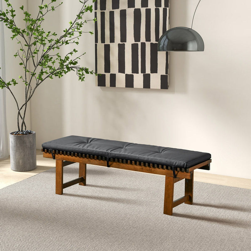 Lucia - Bench - Black - R&R Furniture Gallery (Fountain Valley, CA)