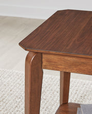 Trenmour - Square End Table - Medium Brown - R&R Furniture Gallery (Fountain Valley, CA)