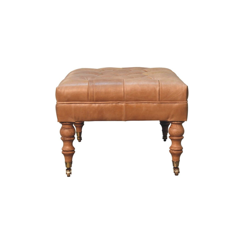 Buffalo - Ottoman With Castor Legs - R&R Furniture Gallery (Fountain Valley, CA)