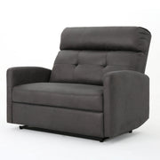 Alma - Contemporary Upholstered Loveseat Recliner - Slate - R&R Furniture Gallery (Fountain Valley, CA)