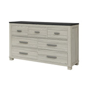 Augusta - Dresser, 7 Spacious Drawers, Block Feet - Beige Brown - R&R Furniture Gallery (Fountain Valley, CA)