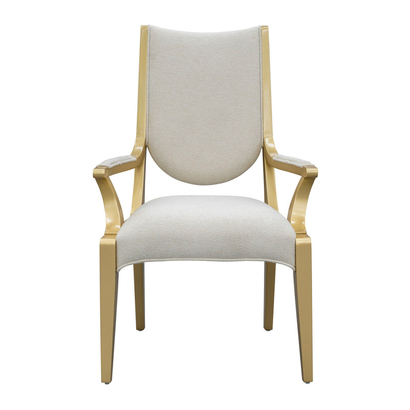 Scotts Square - Dining Arm Chair - Light Champagne - R&R Furniture Gallery (Fountain Valley, CA)