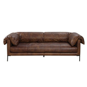 Jaron - Sofa - Mocha Top Grain Leather - R&R Furniture Gallery (Fountain Valley, CA)