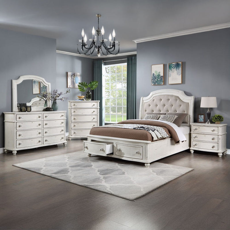 Jaqueline - Chest - Antique White - R&R Furniture Gallery (Fountain Valley, CA)